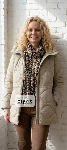 Esprit warme steppjacke beige - warme,